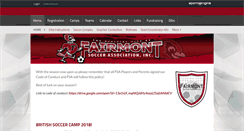 Desktop Screenshot of fairmontsoccer.org